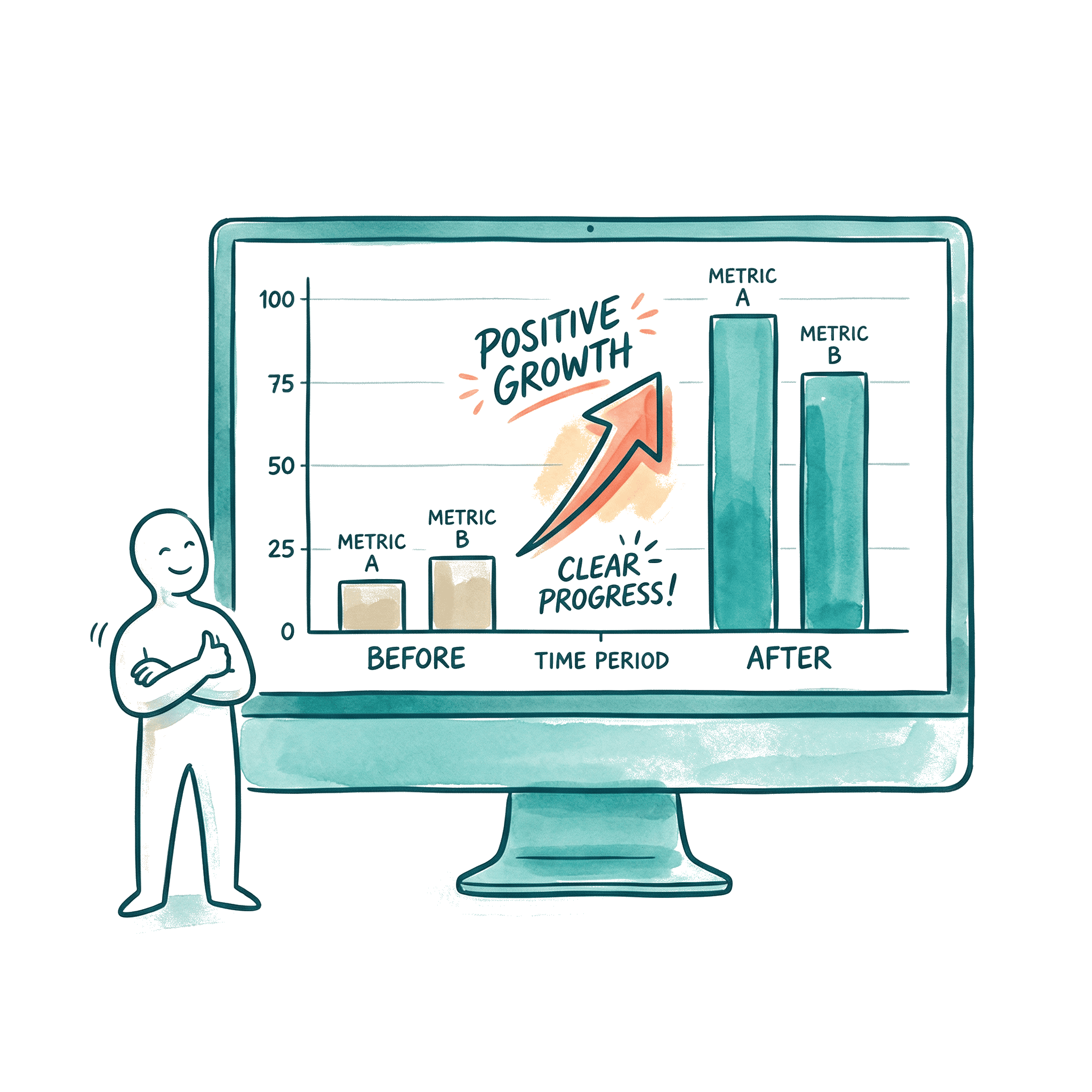 Before and after impact measurement